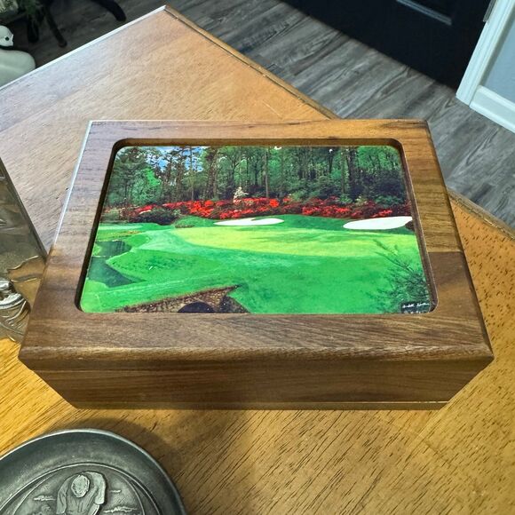 Golf Themed Home Decor, Golf balls, Business card holder, Trinket box, Frame - Picture 5 of 10